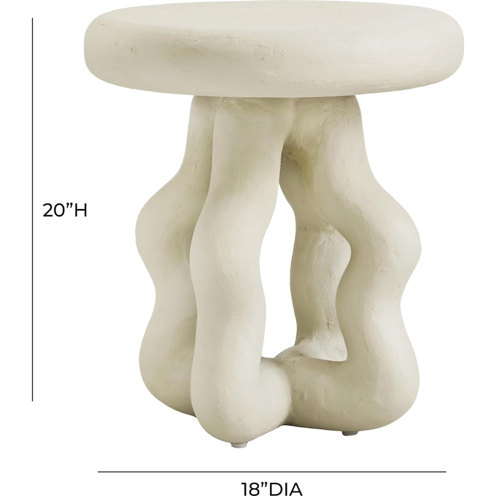 manasquan white side table   