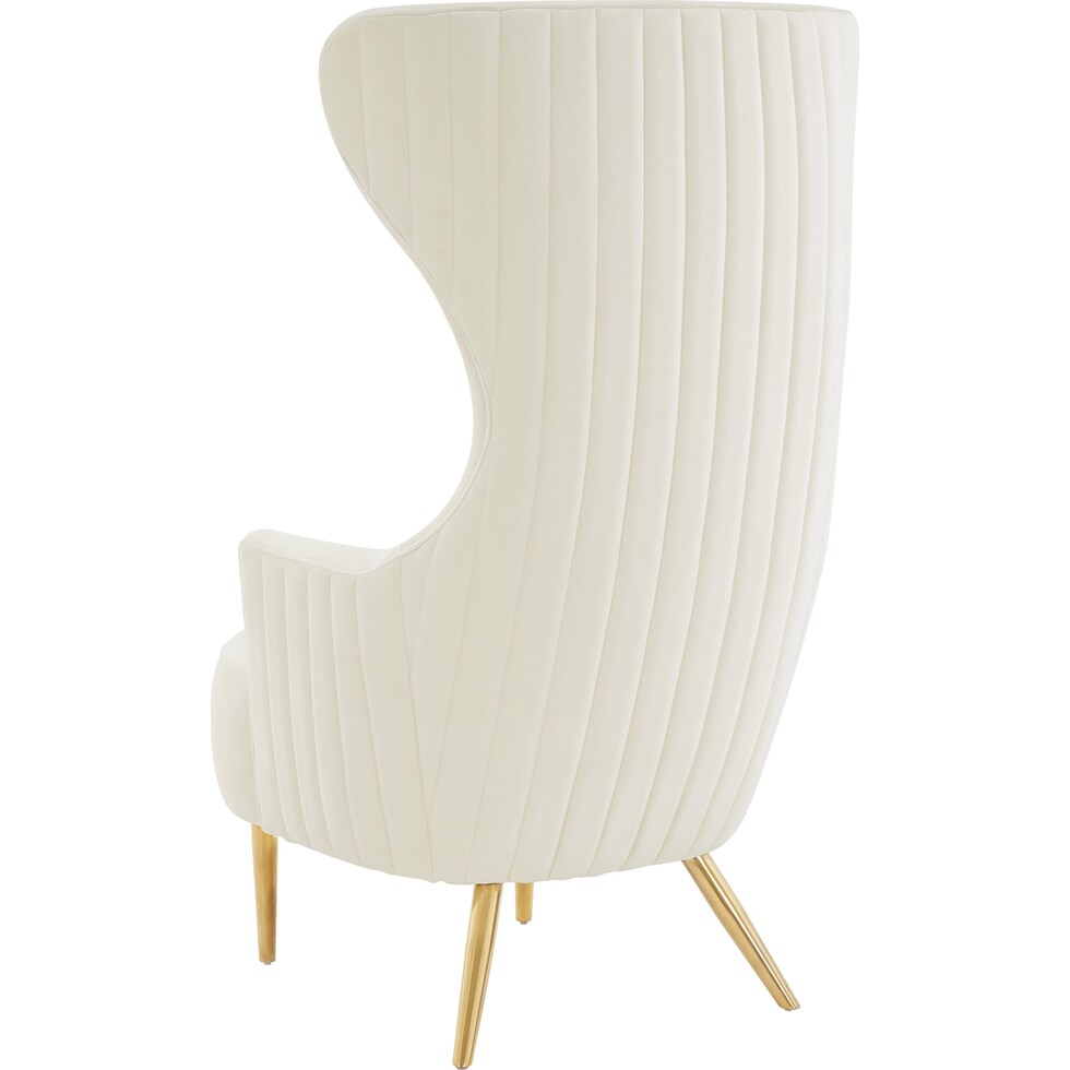 mandy white accent chair   