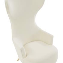 mandy white accent chair   