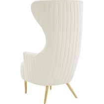 mandy white accent chair   