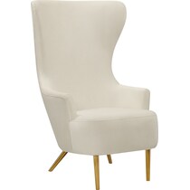 mandy white accent chair   