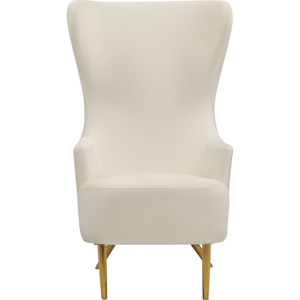 mandy white accent chair   