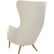 mandy white accent chair   
