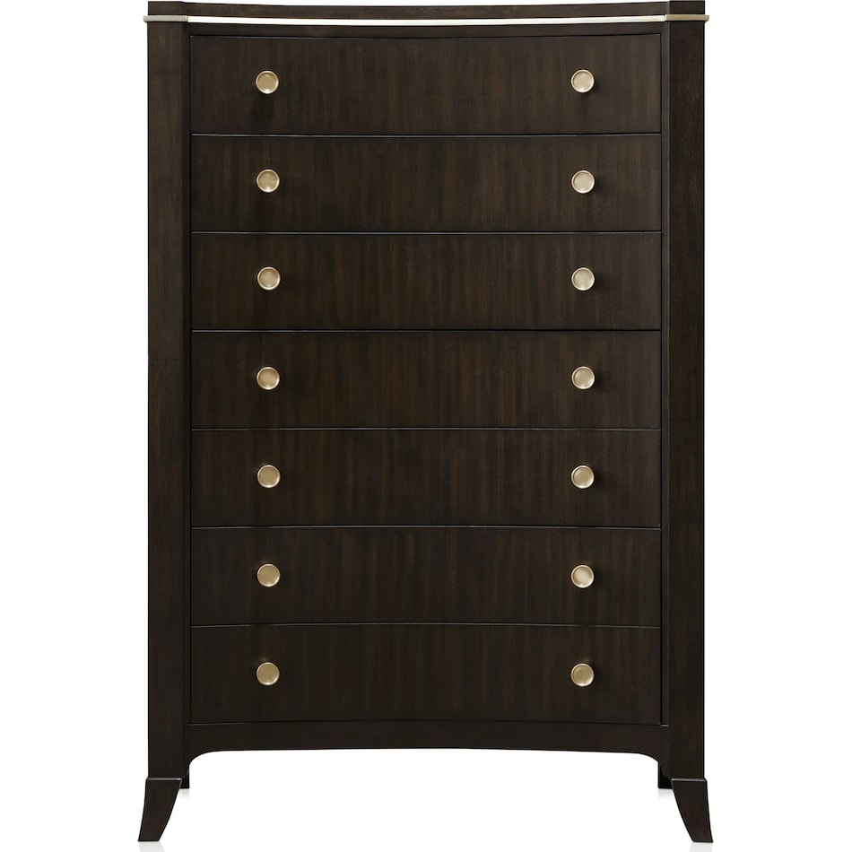 manhattan bedroom dark brown chest   