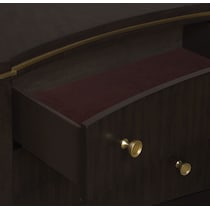 manhattan bedroom dark brown chest   