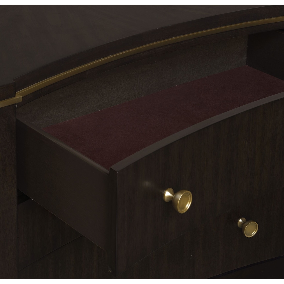 manhattan bedroom dark brown chest   