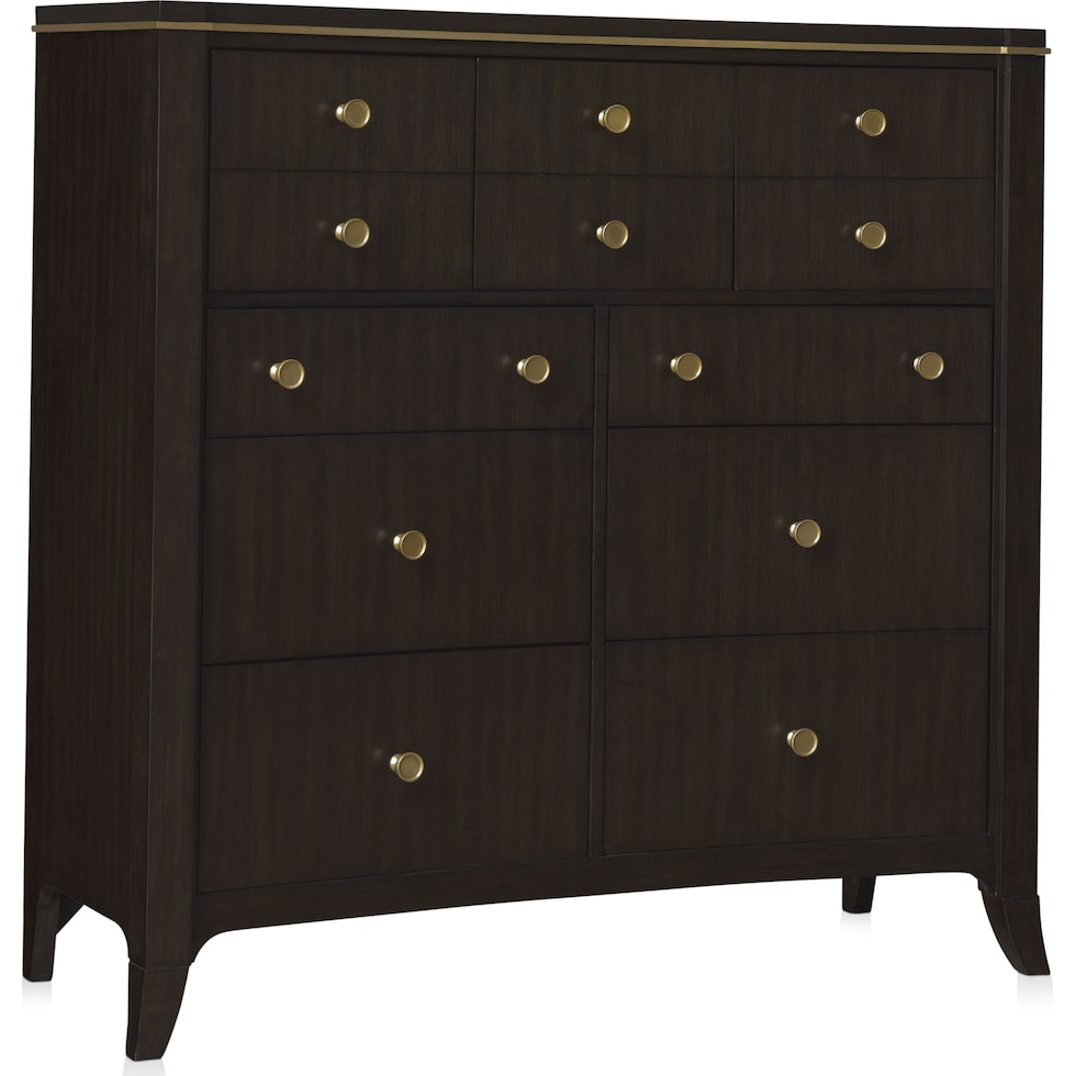 manhattan bedroom dark brown chest   