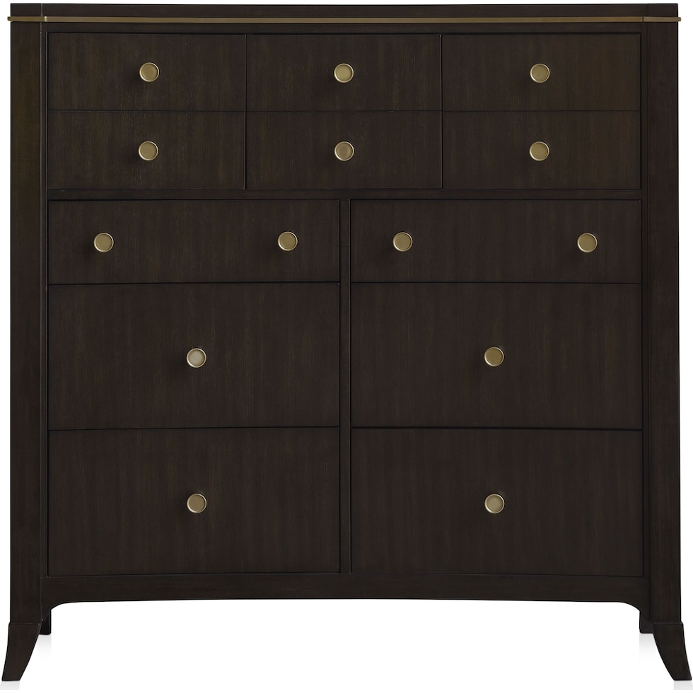 manhattan bedroom dark brown chest   