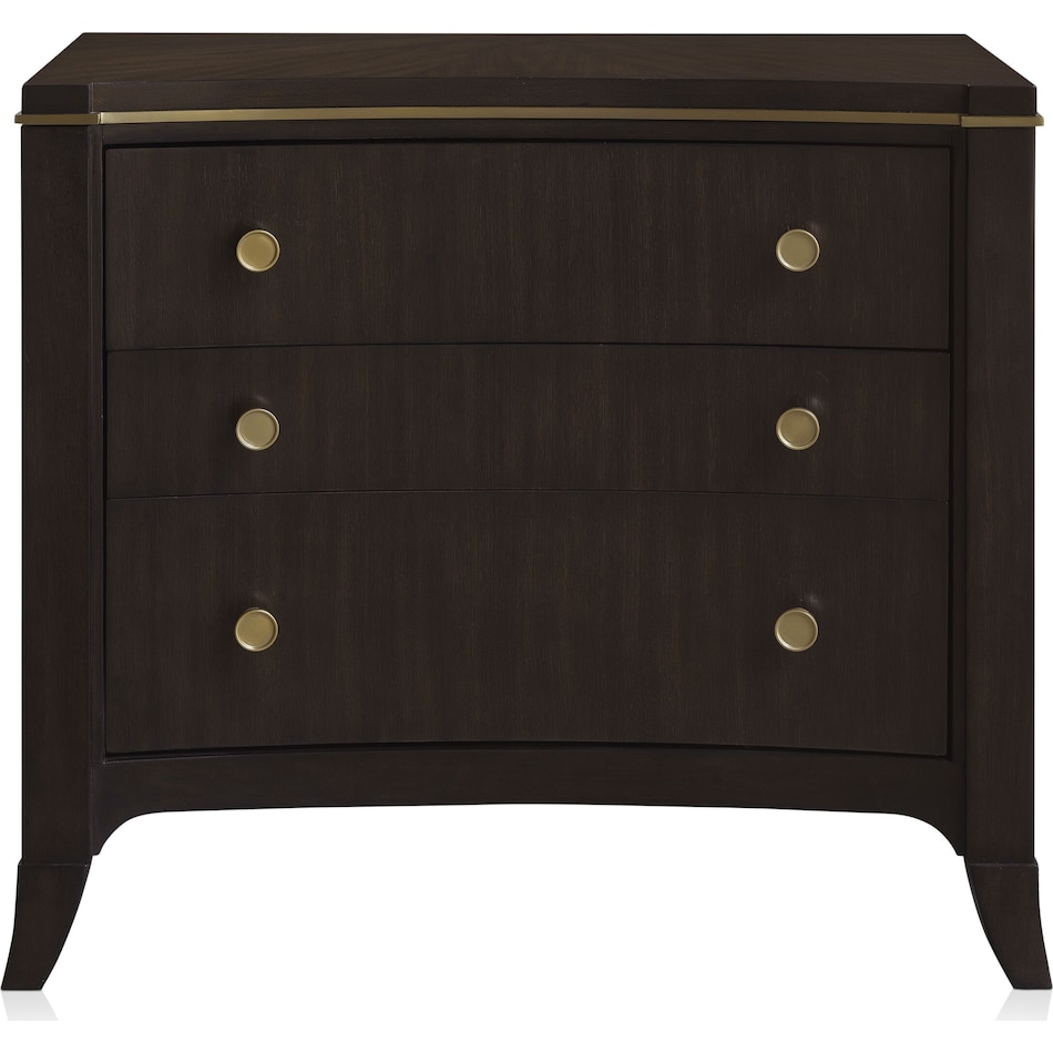 manhattan bedroom dark brown nightstand   