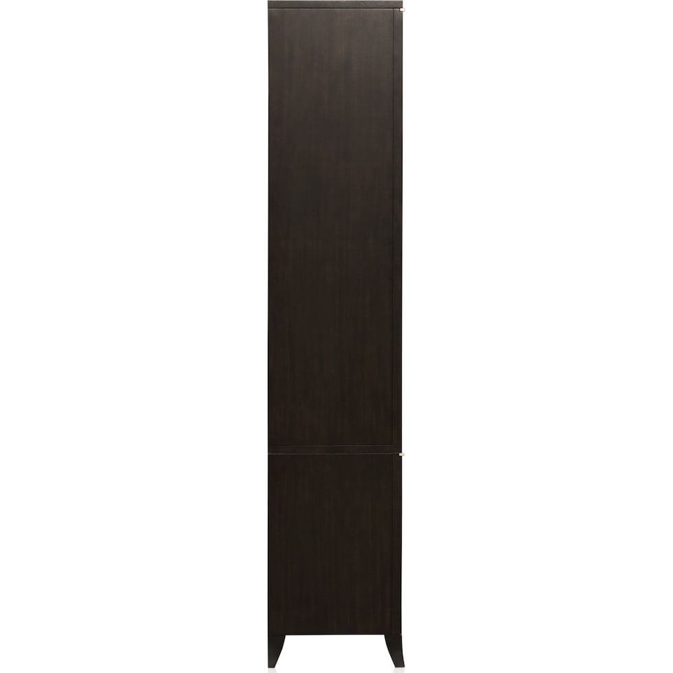 manhattan dining dark brown display cabinet   