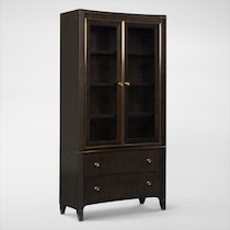 manhattan dining dark brown display cabinet web   