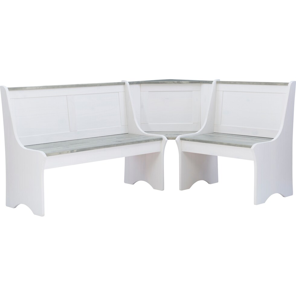 manny gray white corner nook   