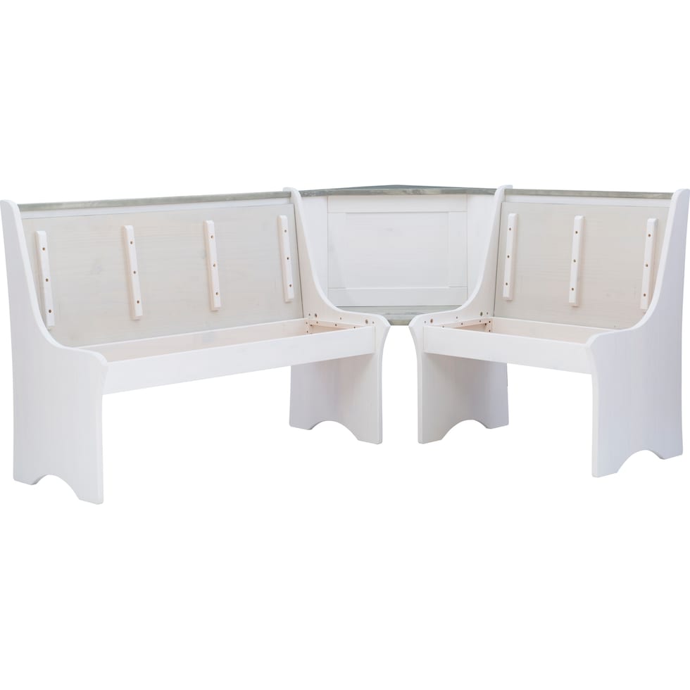 manny gray white corner nook   