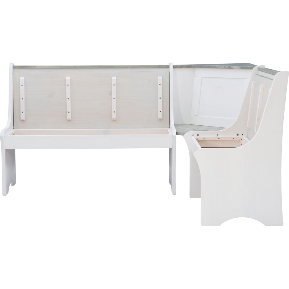 manny gray white corner nook   