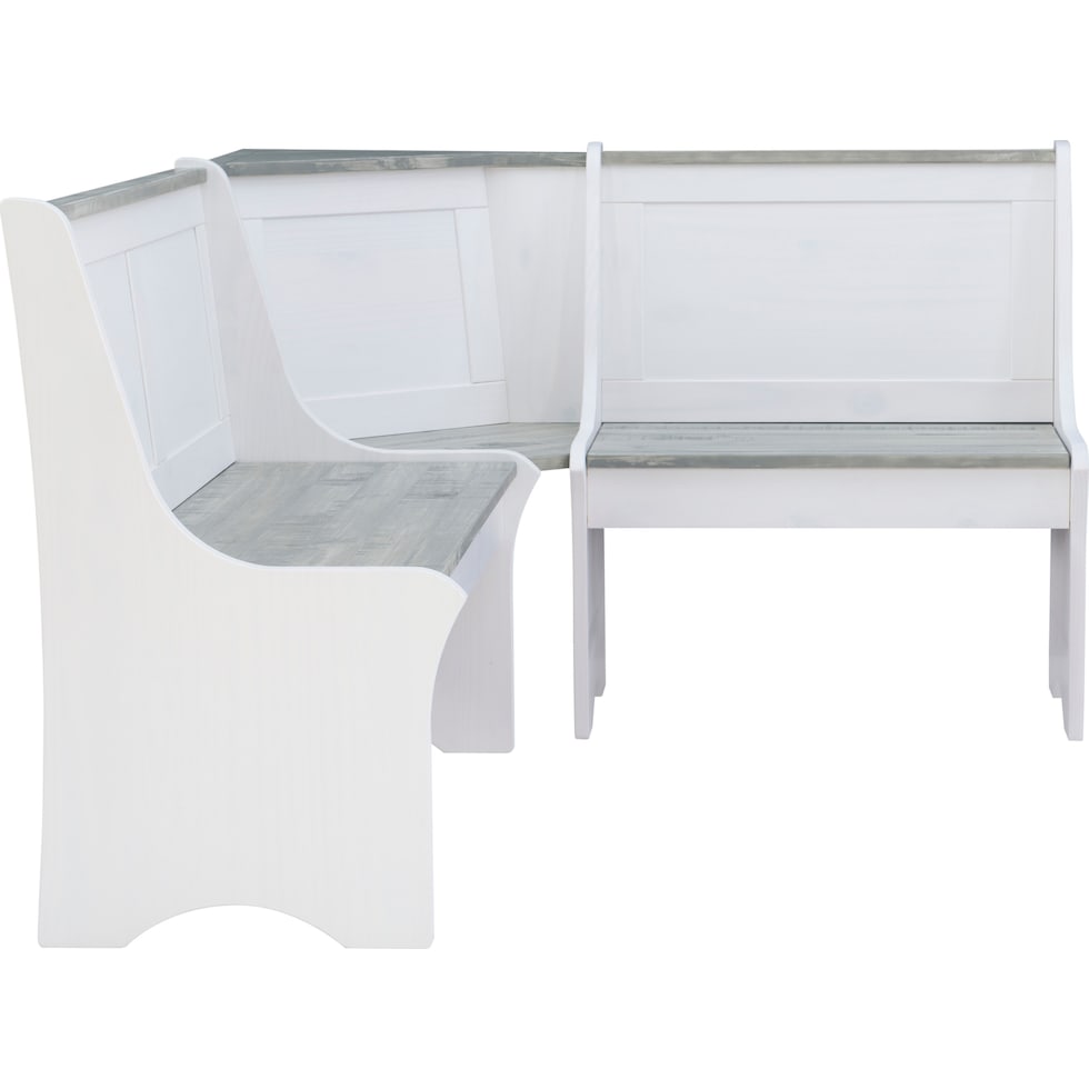 manny gray white corner nook   