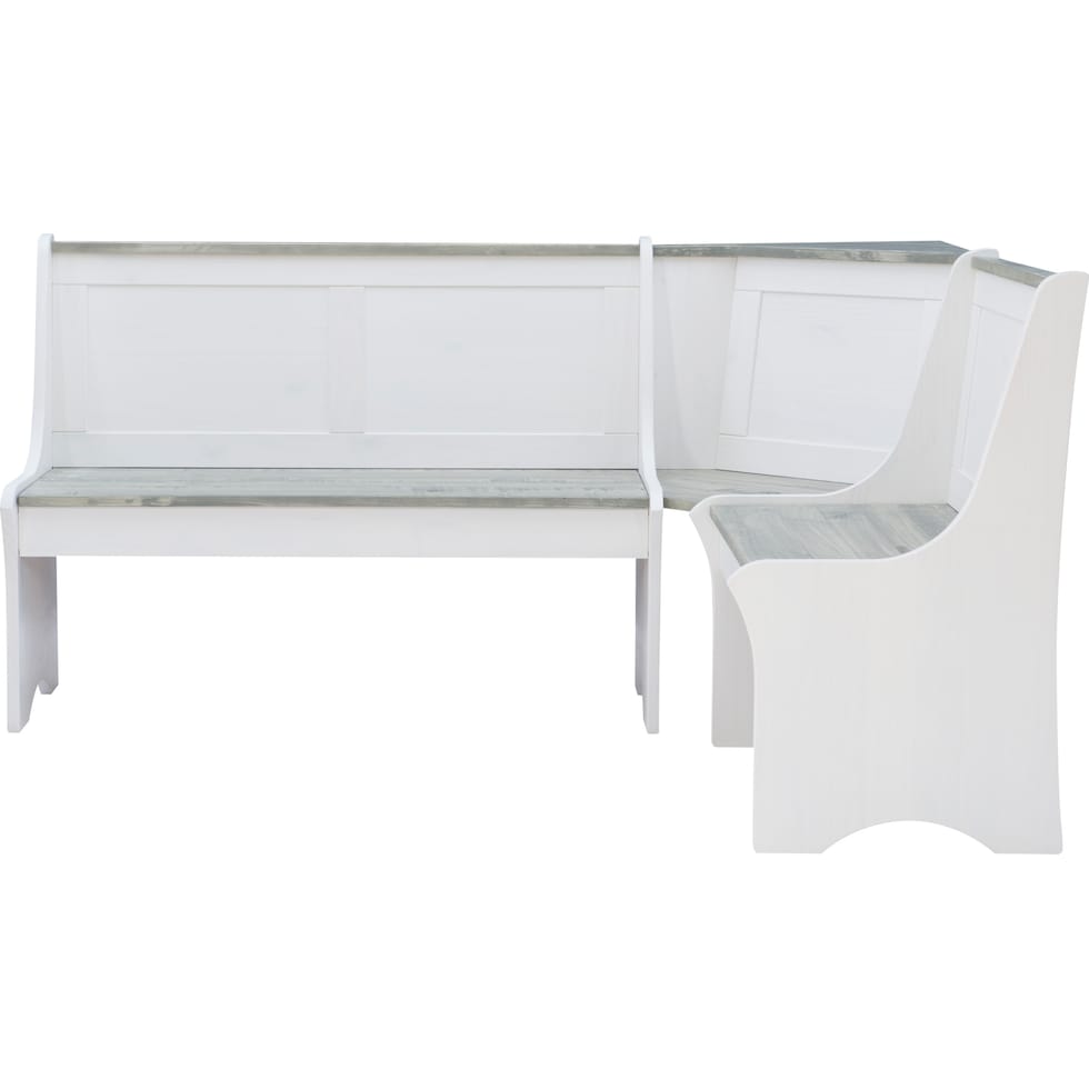 manny gray white corner nook   