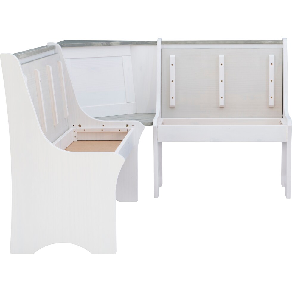 manny gray white corner nook   