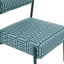 manolo green teal accent chair   