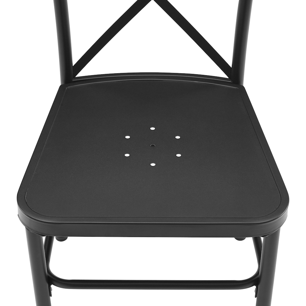 manteo black outdoor chair set   