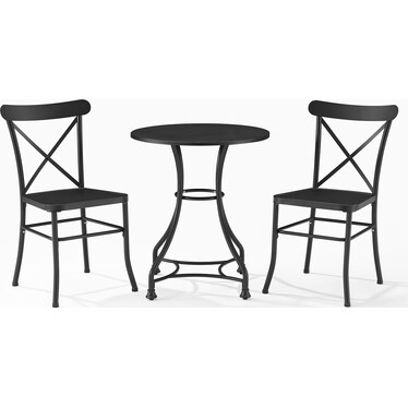 Manteo 3-Piece Outdoor Set with 2 Dining Chairs and Table