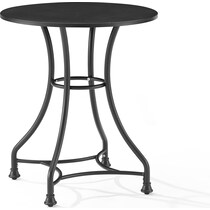 manteo black outdoor dining table   
