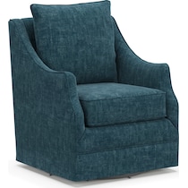 mara blue swivel chair   