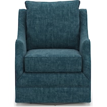 mara blue swivel chair   