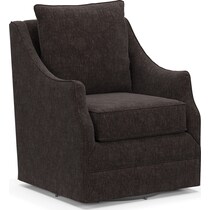 mara dark brown accent chair   