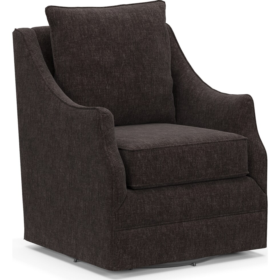 mara dark brown accent chair   