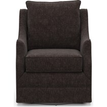 mara dark brown accent chair   