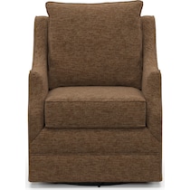 mara dark brown swivel chair   