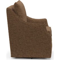 mara dark brown swivel chair   