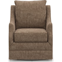 mara dark brown swivel chair   