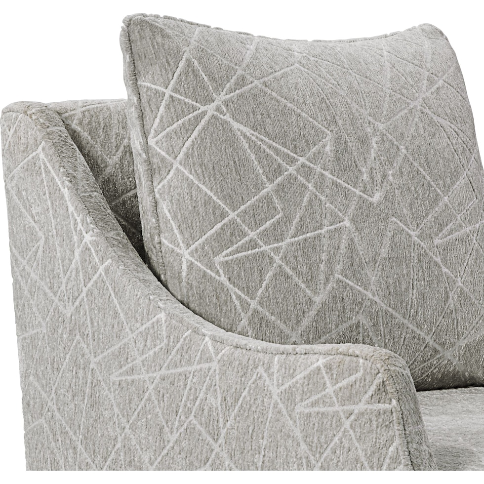 mara gray accent chair   