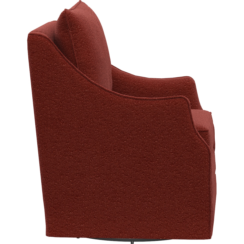 mara red swivel chair   