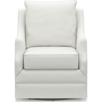 mara white accent chair   