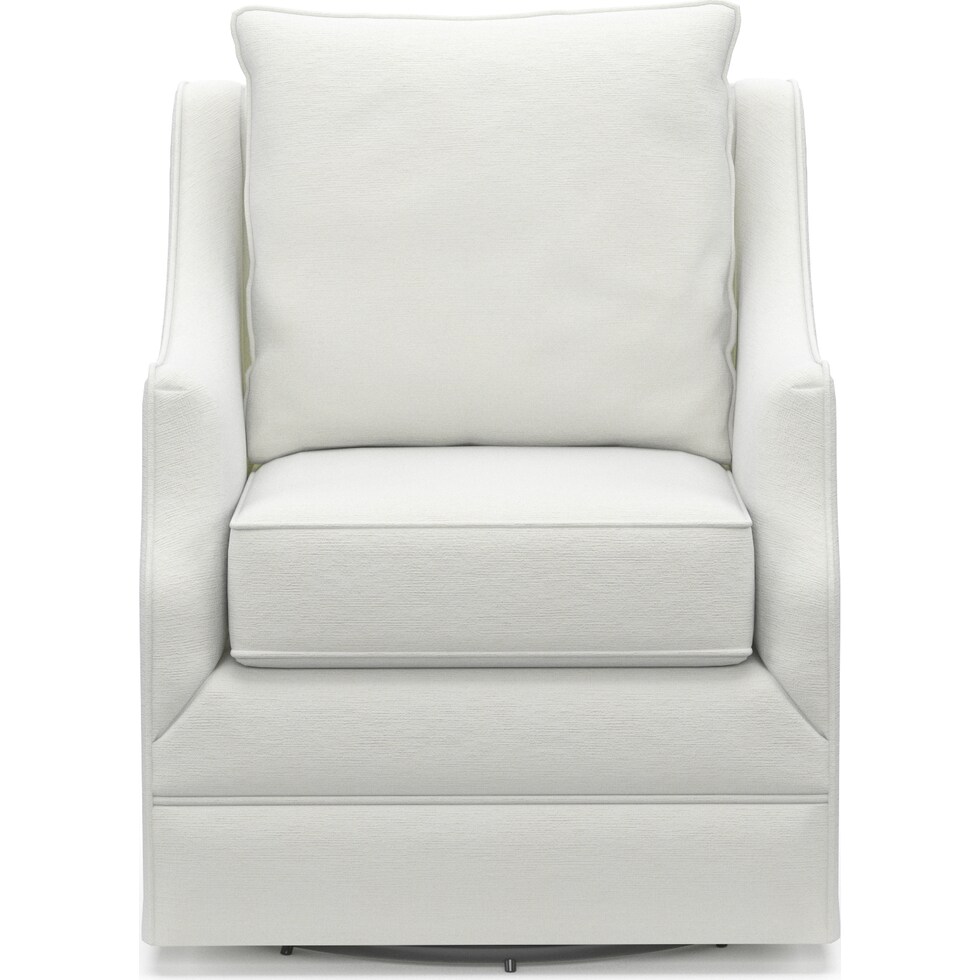 mara white accent chair   
