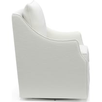 mara white accent chair   