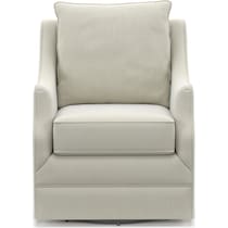 mara white swivel chair   