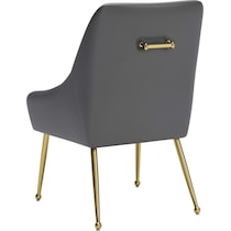 marcel gray gold dining chair   