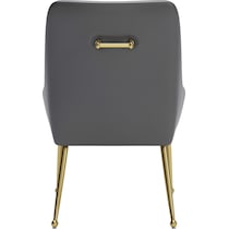 marcel gray gold dining chair   