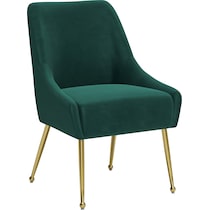 marcel green gold dining chair   