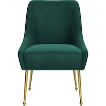 marcel green gold dining chair   
