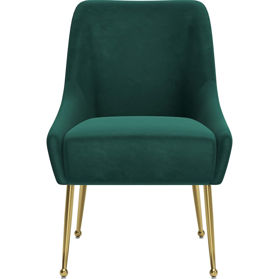 marcel green gold dining chair   