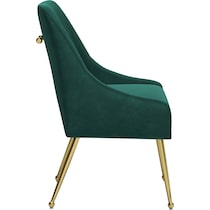 marcel green gold dining chair   