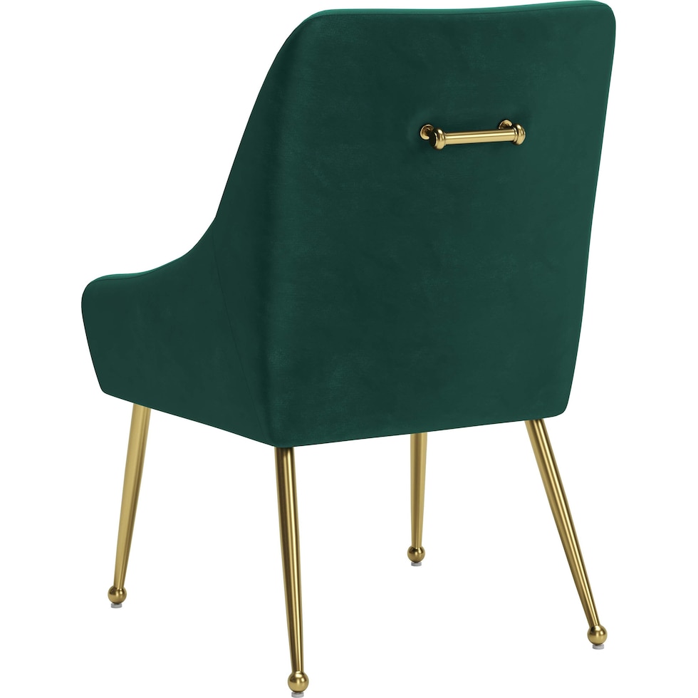 marcel green gold dining chair   