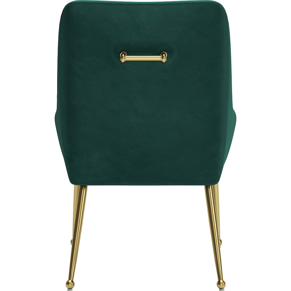 marcel green gold dining chair   