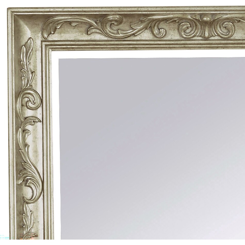 marceline silver floor mirror   