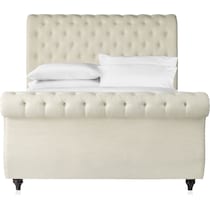 marcella light brown king upholstered bed   