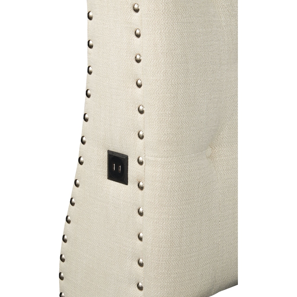 marcella light brown queen upholstered bed   